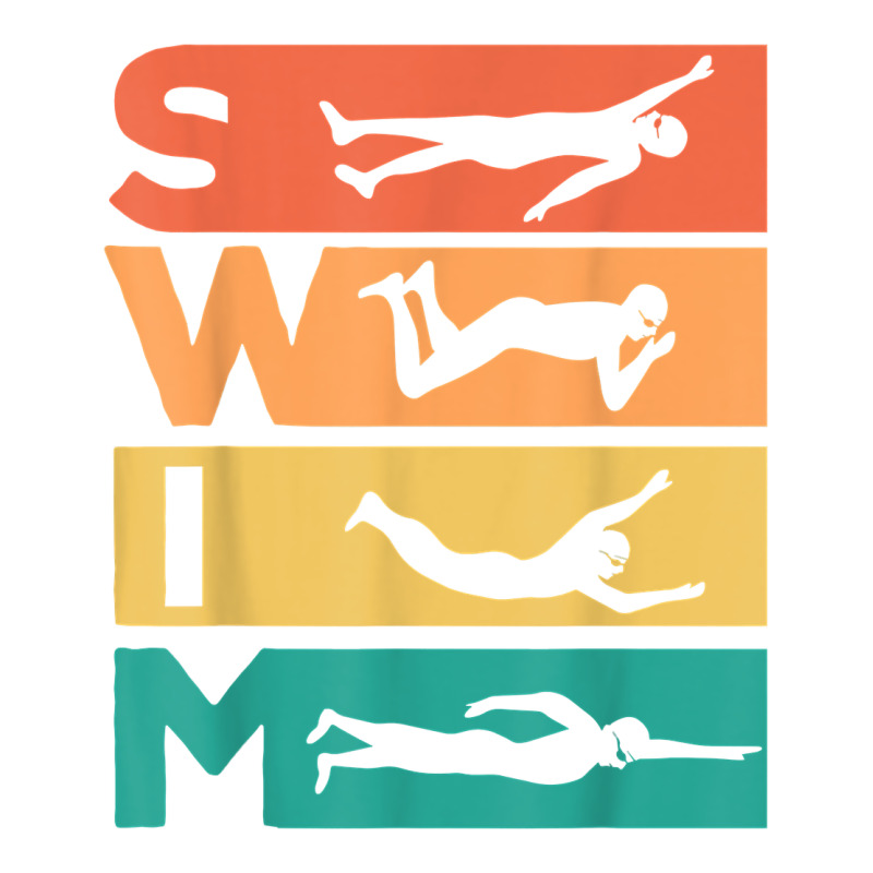Retro Vintage Swimming Gift For Swimmers T Shirt Premium Tee by FloraArt | Teevron