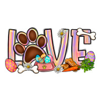 Easter love dog paw | Teevron