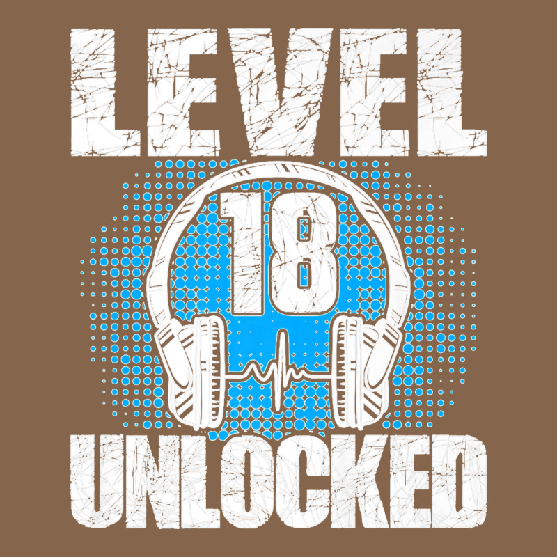 Level 18 Unlocked Birthday 18 Years Gamer Premium T Shirt Premium Tee by FloraArt | Teevron