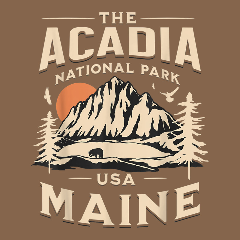 Acadia National Park Maine Nature Hike Outdoors Vintage T Shirt Premium Tee by ArtMosaic | Teevron