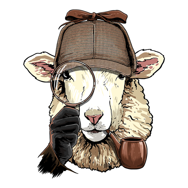Detective Sheep Lamb Spy Investigator Farmer Sheep Lover 53 Premium Tee by ArtMosaic | Teevron
