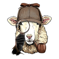 Detective Sheep Lamb Spy Investigator Farmer Sheep Lover 53 Premium Tee | Teevron
