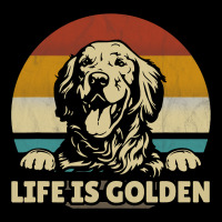 Golden Retriever Dog Life Is Golden Retro Vintage Premium Tee | Teevron