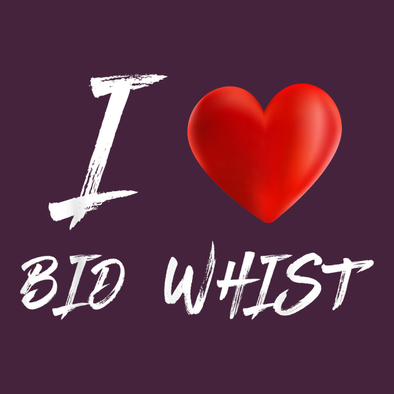 I Love Heart Bid Whist Card Game T Shirt Premium Tee by ArtMosaic | Teevron
