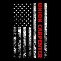 Union Carpenter With A Vintage American Flag For Fans Premium Tee | Teevron