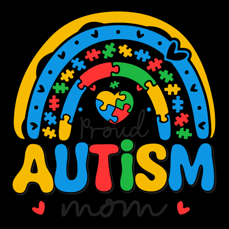 Proud Autism Mom Rainbow Ladies Tee by CowhideDigitalArt | Teevron