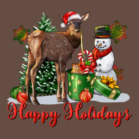 Happy Holidays Baby Deer Long Sleeve Tee | Teevron