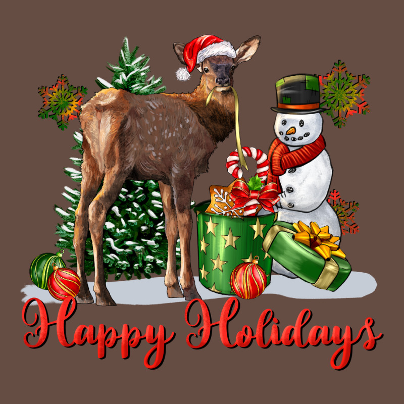 Happy Holidays Baby Deer Long Sleeve Tee by LillyAllenDesigns | Teevron