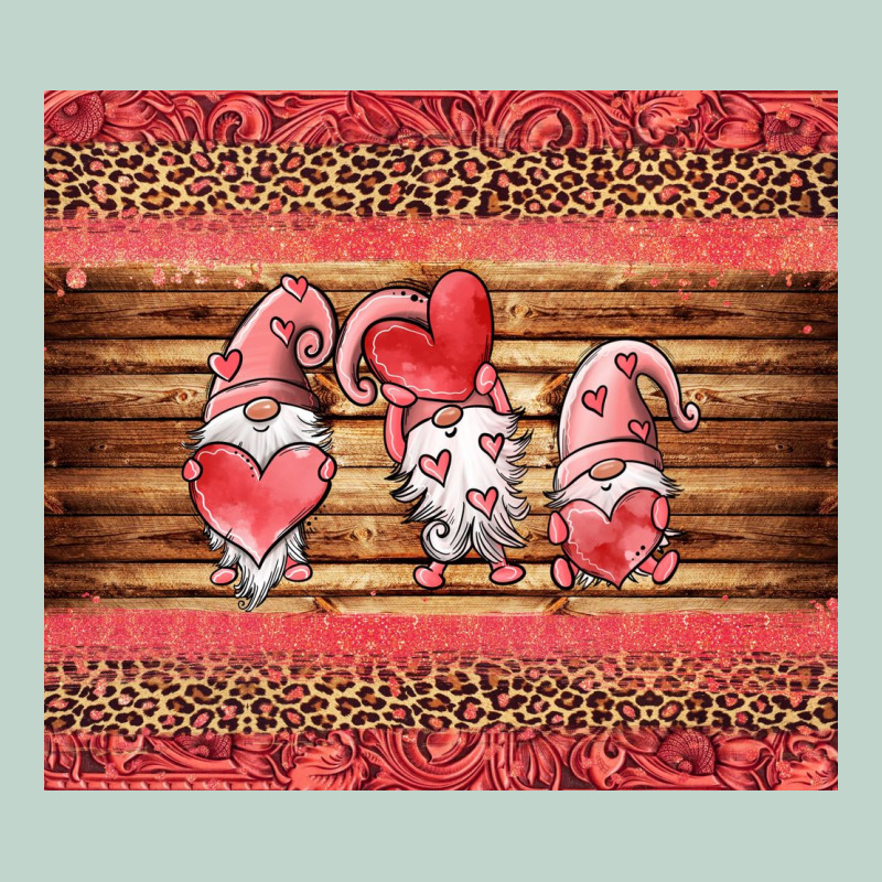 Valentines Day Gnomes Leopard Zipper Hoodie by Jasminsmagicworld | Teevron