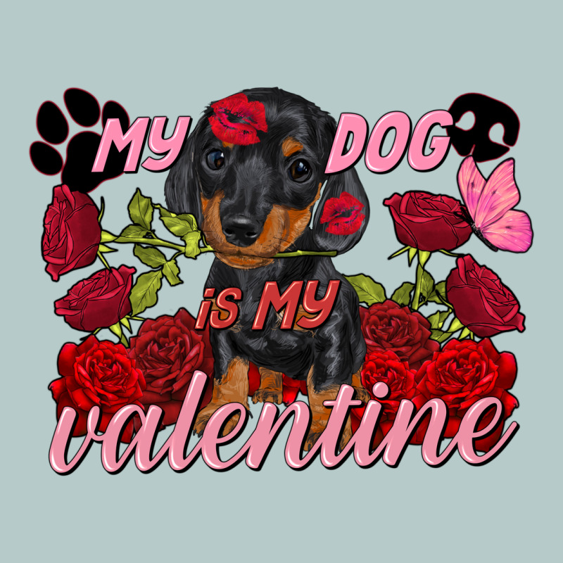 My Dog Is My Valentine's Day Heavy Core Tee by FaDigitalArtStudio | Teevron