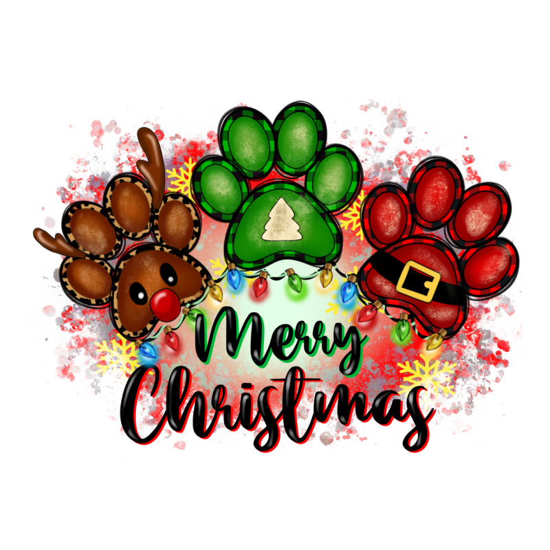 Merry Christmas Paws Premium Tee by FaDigitalArtStudio | Teevron