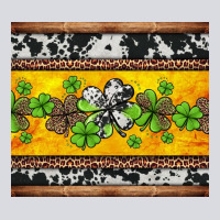 St Patricks Day Western Shamrock Zipper Hoodie | Teevron