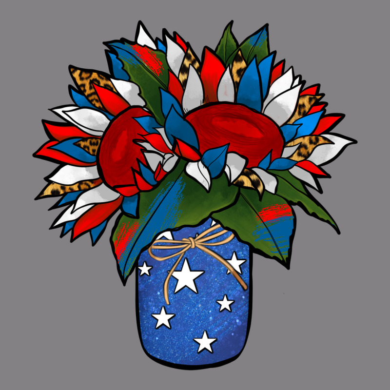 Patriotic Sunflower In A Jar Heavyweight Hoodie by Jasminsmagicworld | Teevron