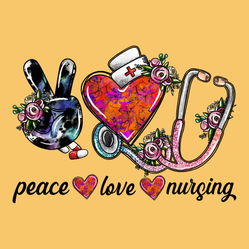 Peace Love Nursing Vintage Hoodie by SublimationCraftShop | Teevron