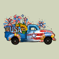 Usa 4th Of July Sunflower Truck Heavyweight Hoodie | Teevron