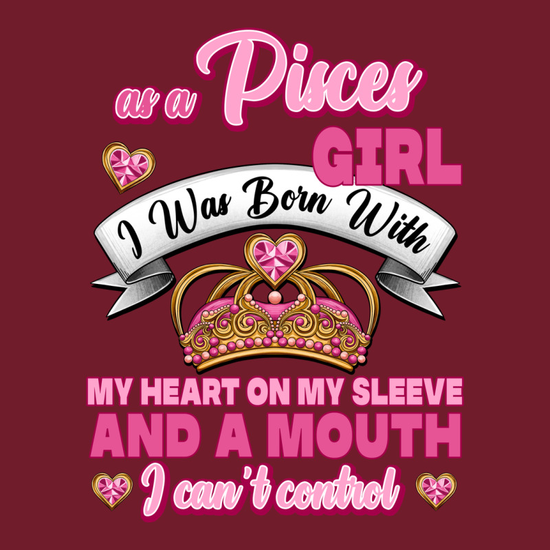 As A Pisces Girl I Was Born With My Heart On My Sleeve And A Mouth Zipper Hoodie by Jasminsmagicworld | Teevron