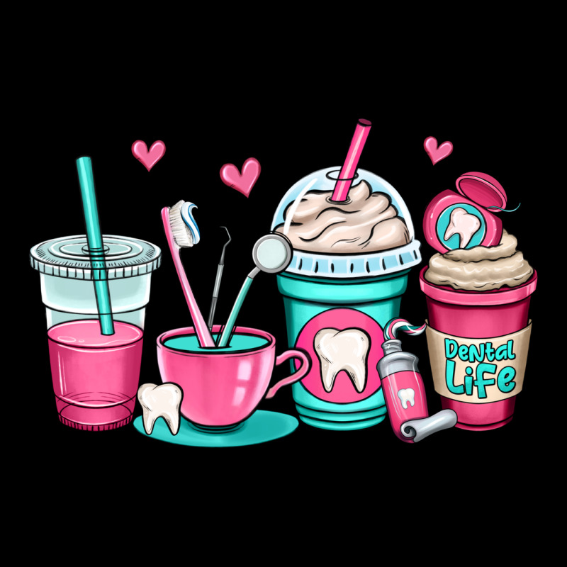 Dentist Coffee Cups Heavy Core Tee by OliviaCreatesArt | Teevron
