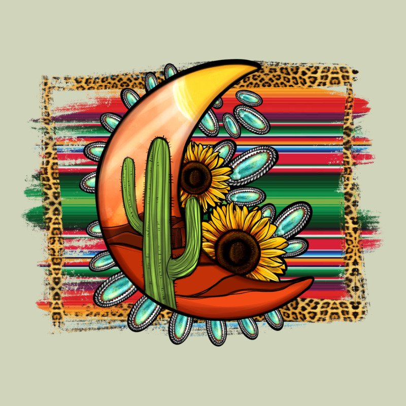 Desert Moon With Serape Background Heavyweight Hoodie by Jasminsmagicworld | Teevron