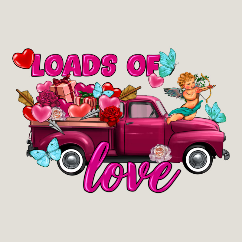Loads Of Love Valentine's Day Truck Heavy Core Tee by FaDigitalArtStudio | Teevron