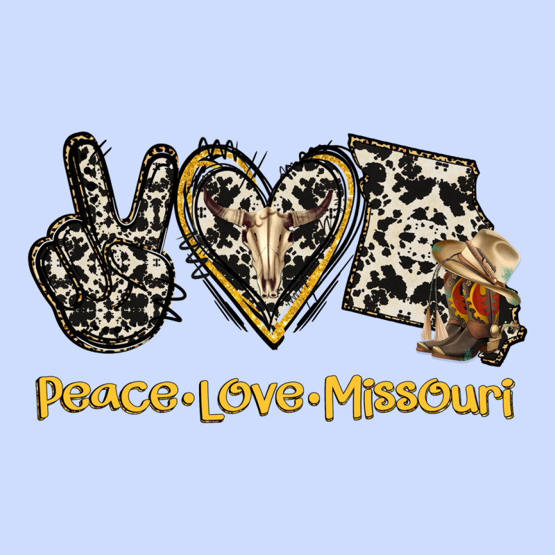 Peace Love Missouri Urban Heavy Tee by Jasminsmagicworld | Teevron