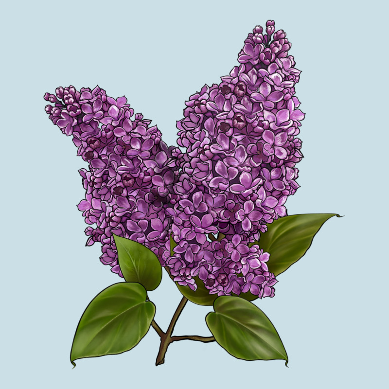 Purple Lilac Flower Ladies Tee by LillyAllenDesigns | Teevron