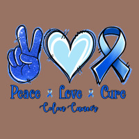 Peace Love Cure Colon Cancer Premium Hoodie | Teevron