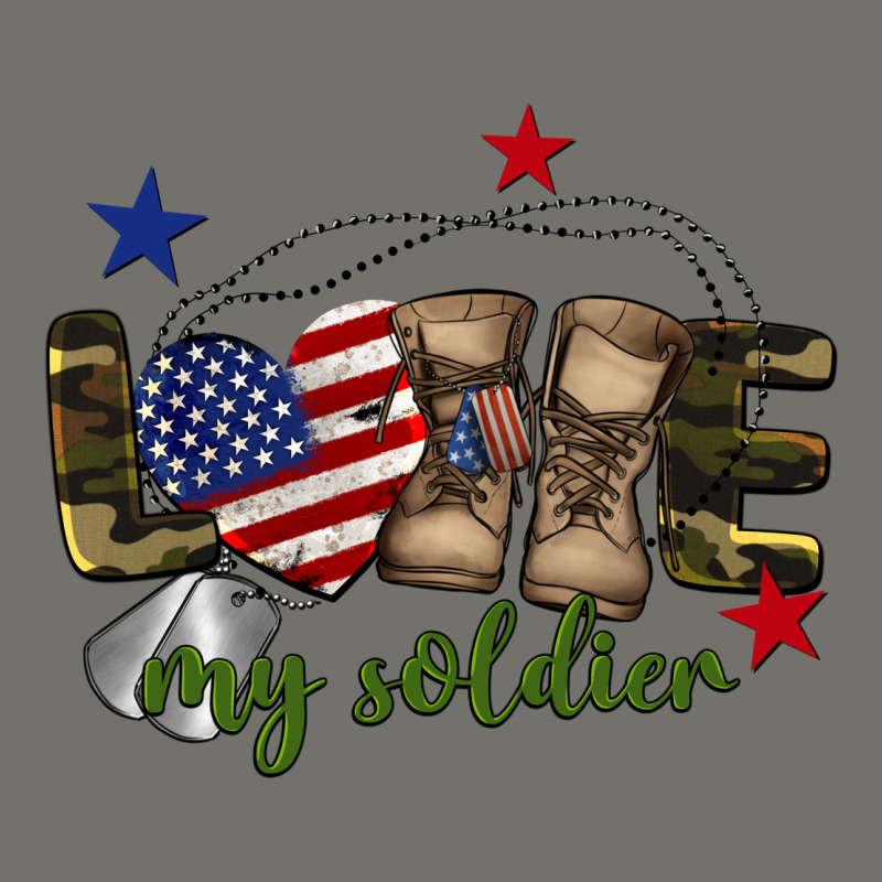 Love My Soldier Premium Hoodie by BarkalooDesign | Teevron