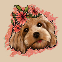 Cockapoo Floral Pink Glitter Heavyweight Sweatshirt | Teevron