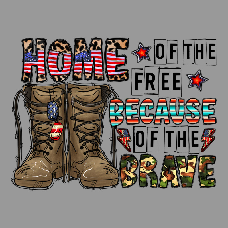 Home Of The Free Beacause Of The Brave Vintage Hoodie by CowhideDigitalArt | Teevron