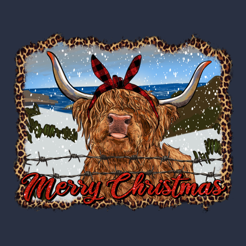 Merry Christmas Highland Cow With Farm Heavyweight Sweatshirt by RanaPortraitStore | Teevron