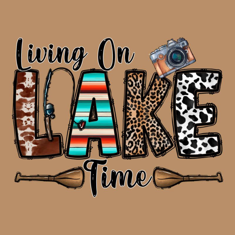 Living On Lake Time Vintage Hoodie by CowhideDigitalArt | Teevron
