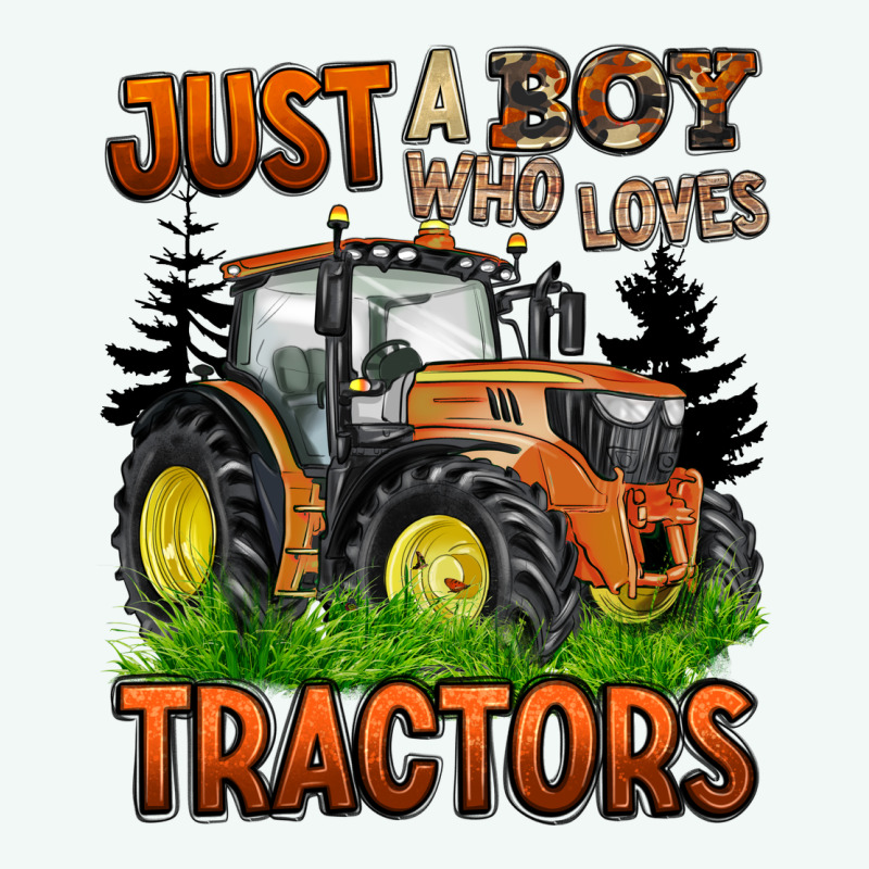 Just A Boy Who Loves Tractors Premium Hoodie by BarkalooDesign | Teevron