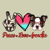 Peace Love Frenchie Heavy Core Tee | Teevron