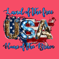 Land Of The Free Home Of The Brave American Flag Background Premium Sweatshirt | Teevron