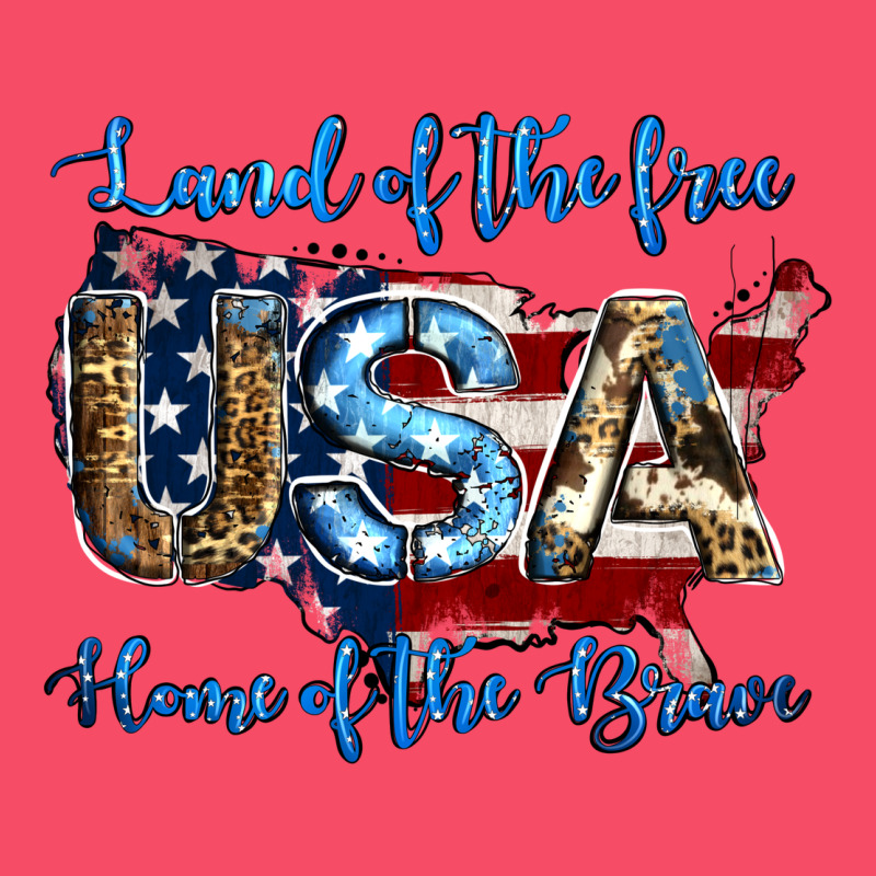 Land Of The Free Home Of The Brave American Flag Background Premium Sweatshirt by Jasminsmagicworld | Teevron