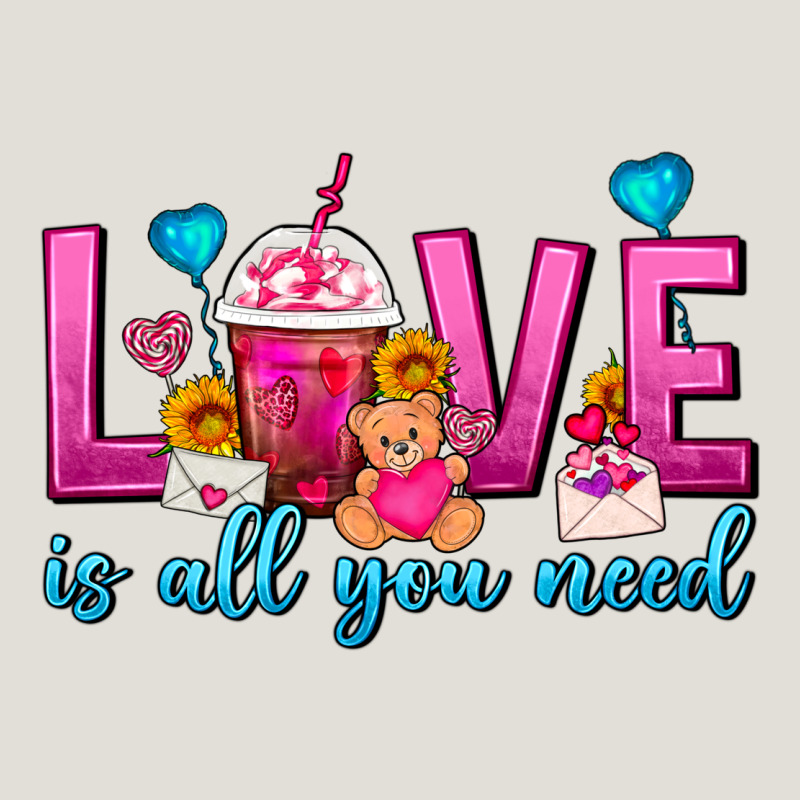 Love Is All You Need Valentines Day Frappe Coffee Heavy Core Tee by FaDigitalArtStudio | Teevron