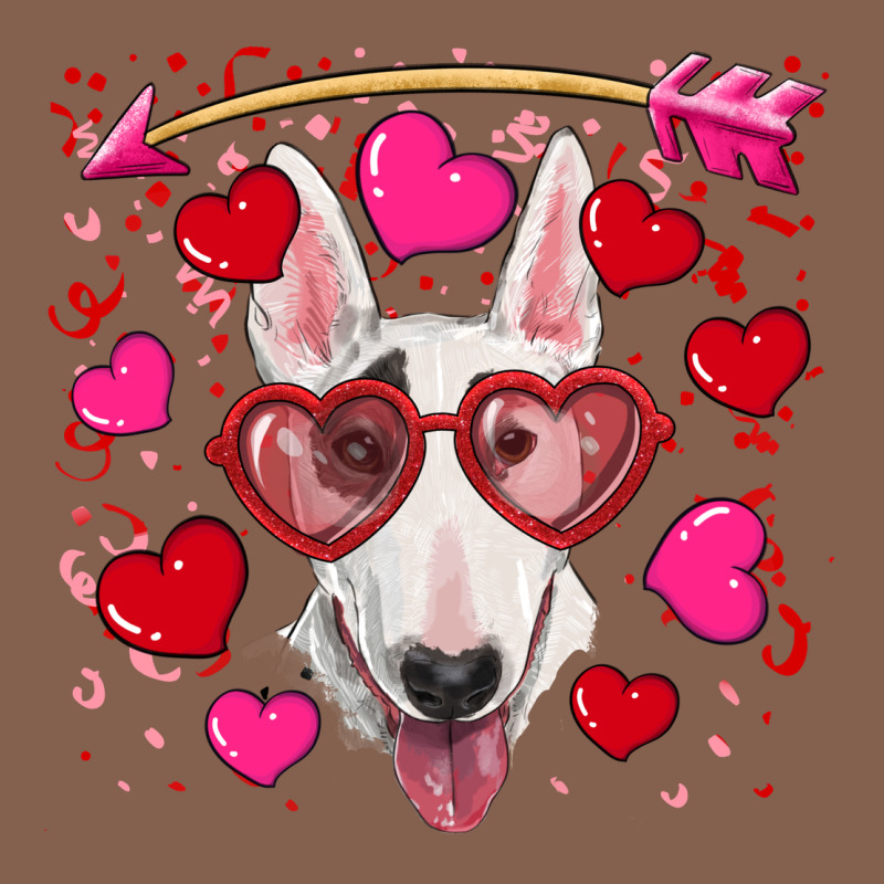 Valentine's Day  Bull Terrier Zipper Hoodie by RanaPortraitStore | Teevron