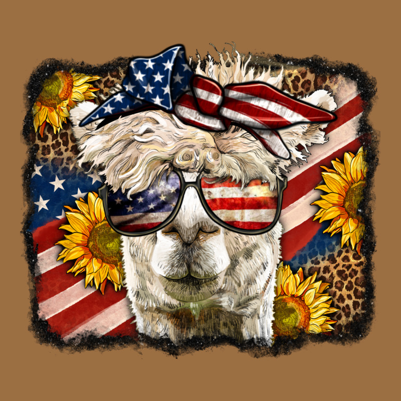Western 4th Of July Lama Background Vintage Tee by LillyAllenDesigns | Teevron