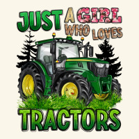 Just A Girl Who Loves Tractors Premium Hoodie | Teevron