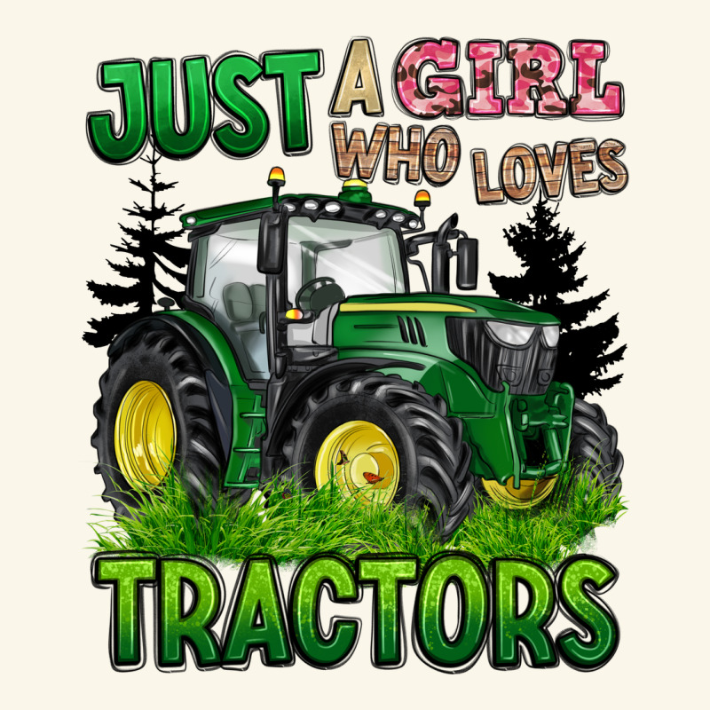 Just A Girl Who Loves Tractors Premium Hoodie by BarkalooDesign | Teevron