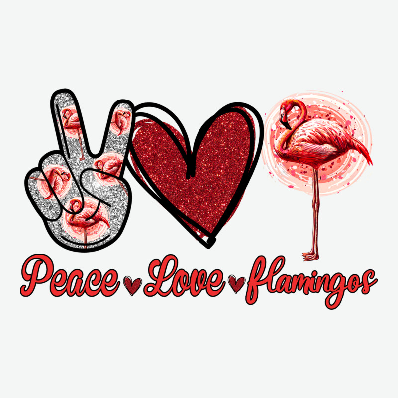 Peace Love Flamingo Urban Heavy Tee by Jasminsmagicworld | Teevron