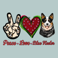 Peace Love Blue Heeler Heavy Core Tee | Teevron