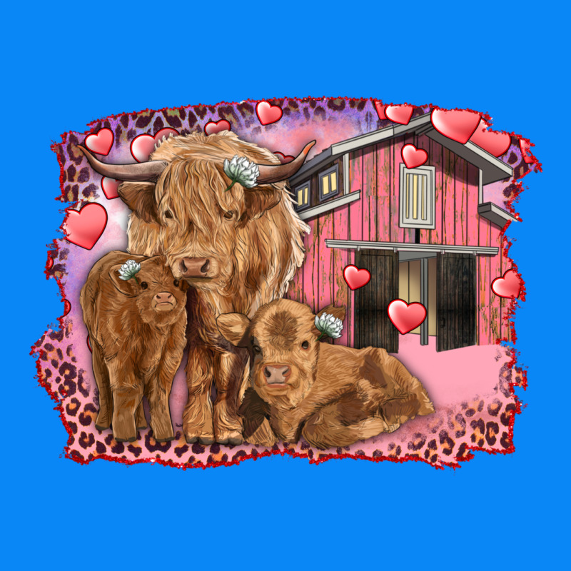 Valentine's Day Mama Cow And Baby Cows Zipper Hoodie by RanaPortraitStore | Teevron