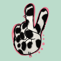 Black White Dalmatian Peace Sign Premium Hoodie | Teevron