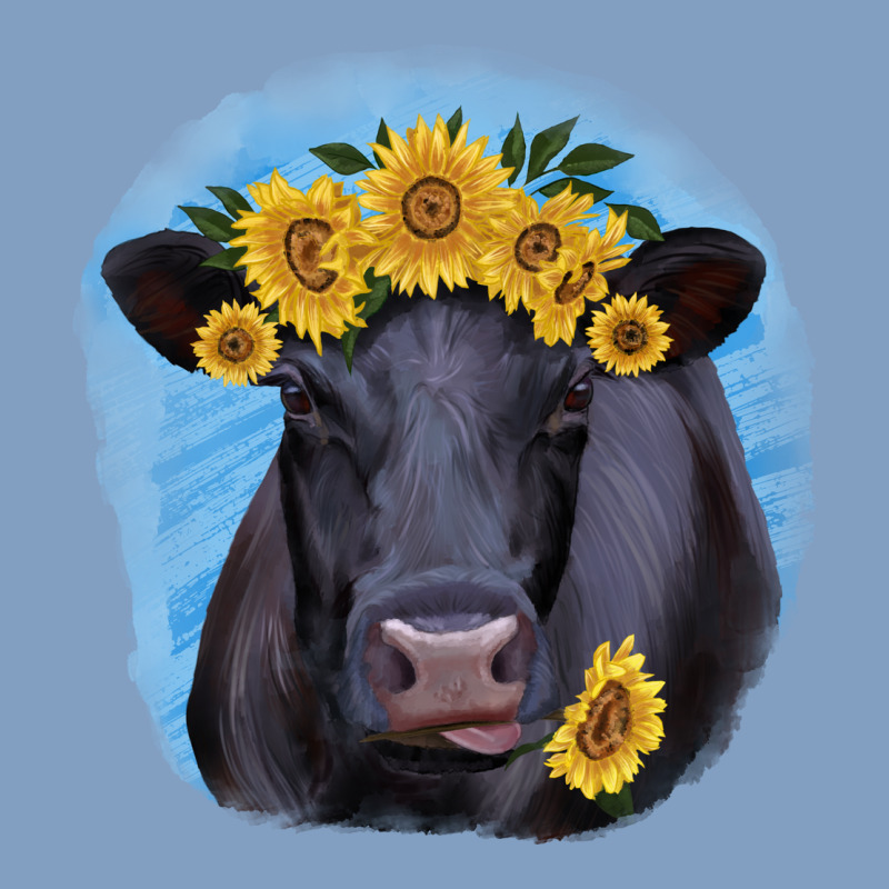 Black Angus With Sunflower Urban Hoodie by Jasminsmagicworld | Teevron