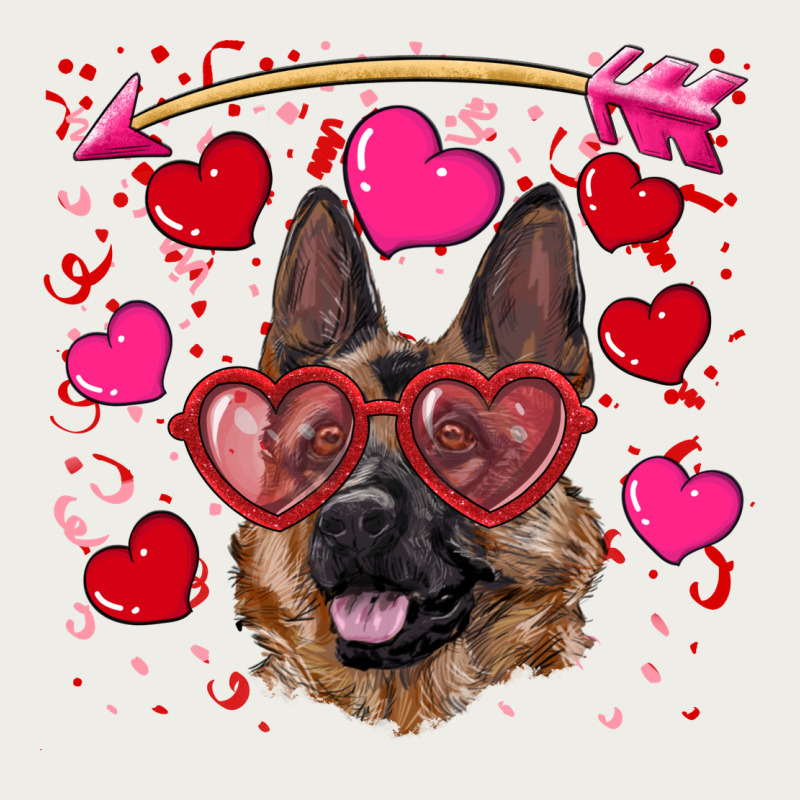 Valentine's German Shepherd Zipper Hoodie by RanaPortraitStore | Teevron