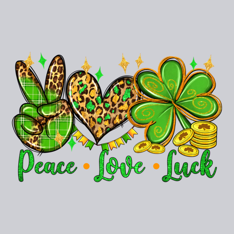 St. Patrick's Day Peace Love Luck Classic Tee by OliviaCreatesArt | Teevron