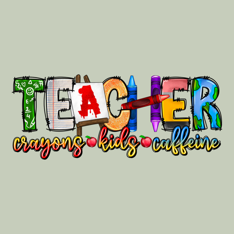 Teacher Cryons Kids Caffeine Ladies Tee by CowhideDigitalArt | Teevron