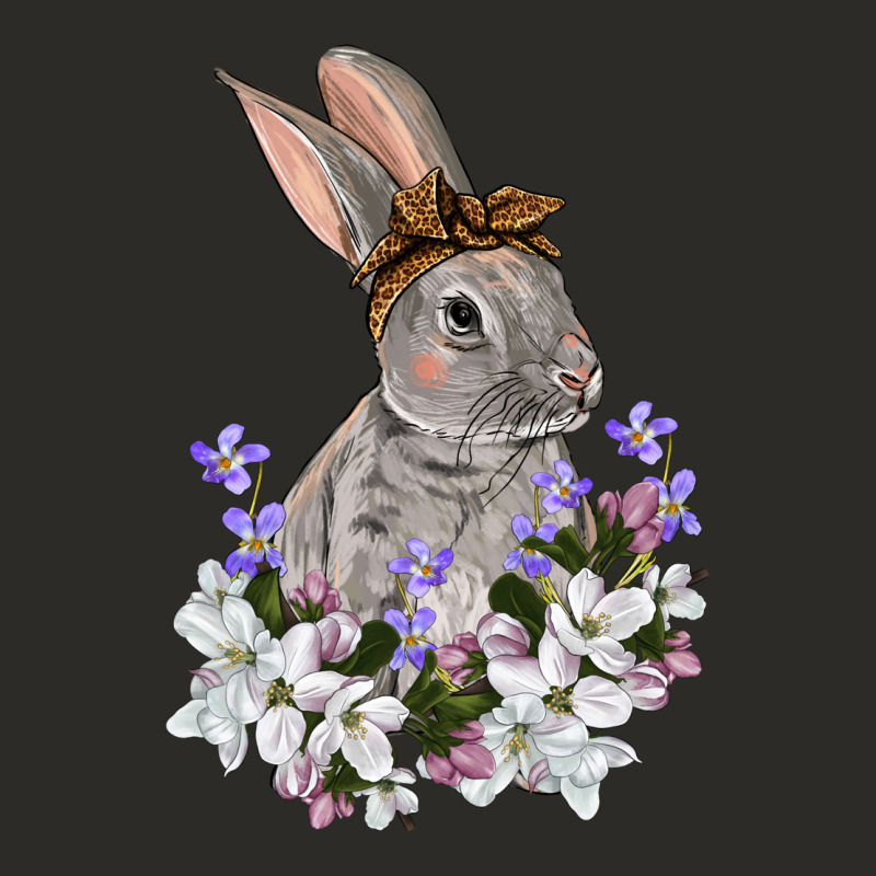 Easter Day Flowers Bunny Heavy Core Tee by OliviaCreatesArt | Teevron