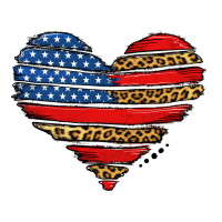 american leopard brushstroke heart | Teevron